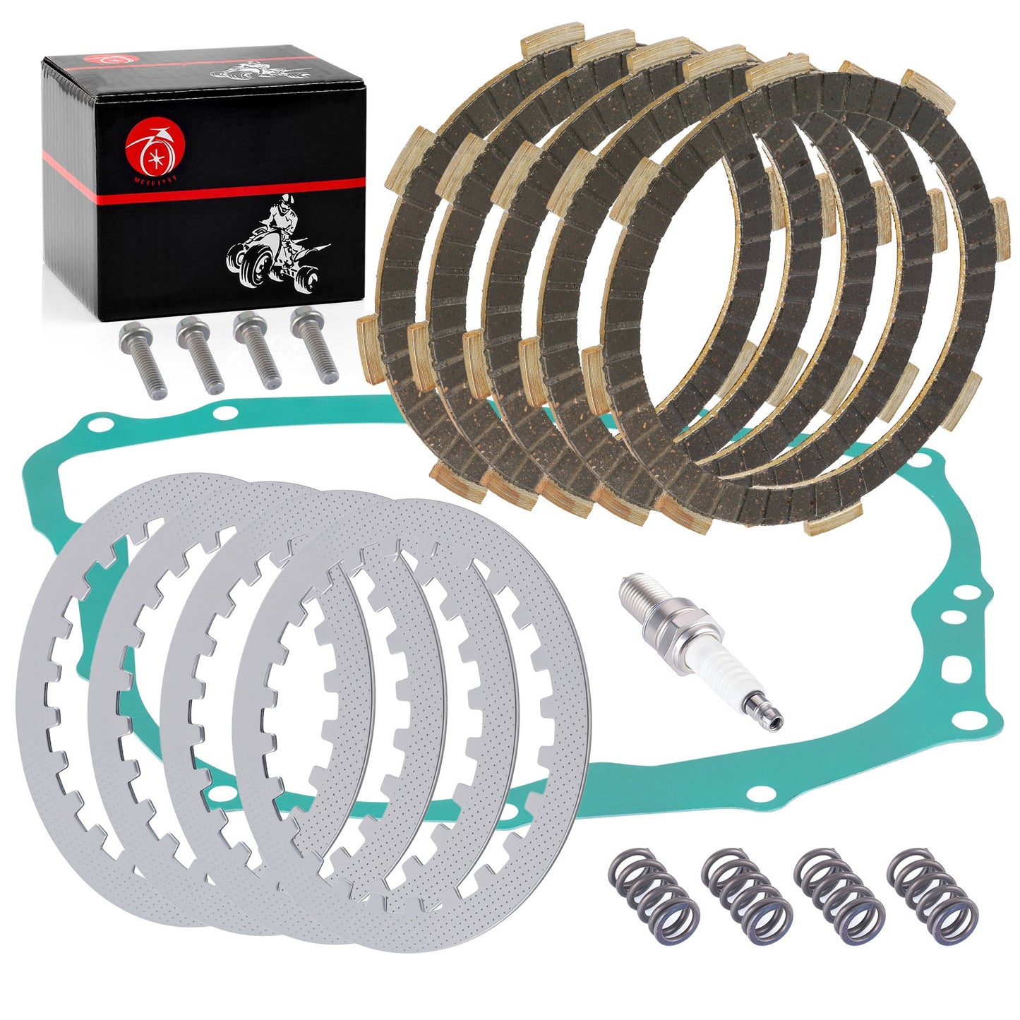 Clutch Friction Steel Plates Kit for Honda XR200R (1981–2002)