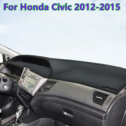 Leather Dashboard Cover Pad Mat for Honda Civic (2012–2015)