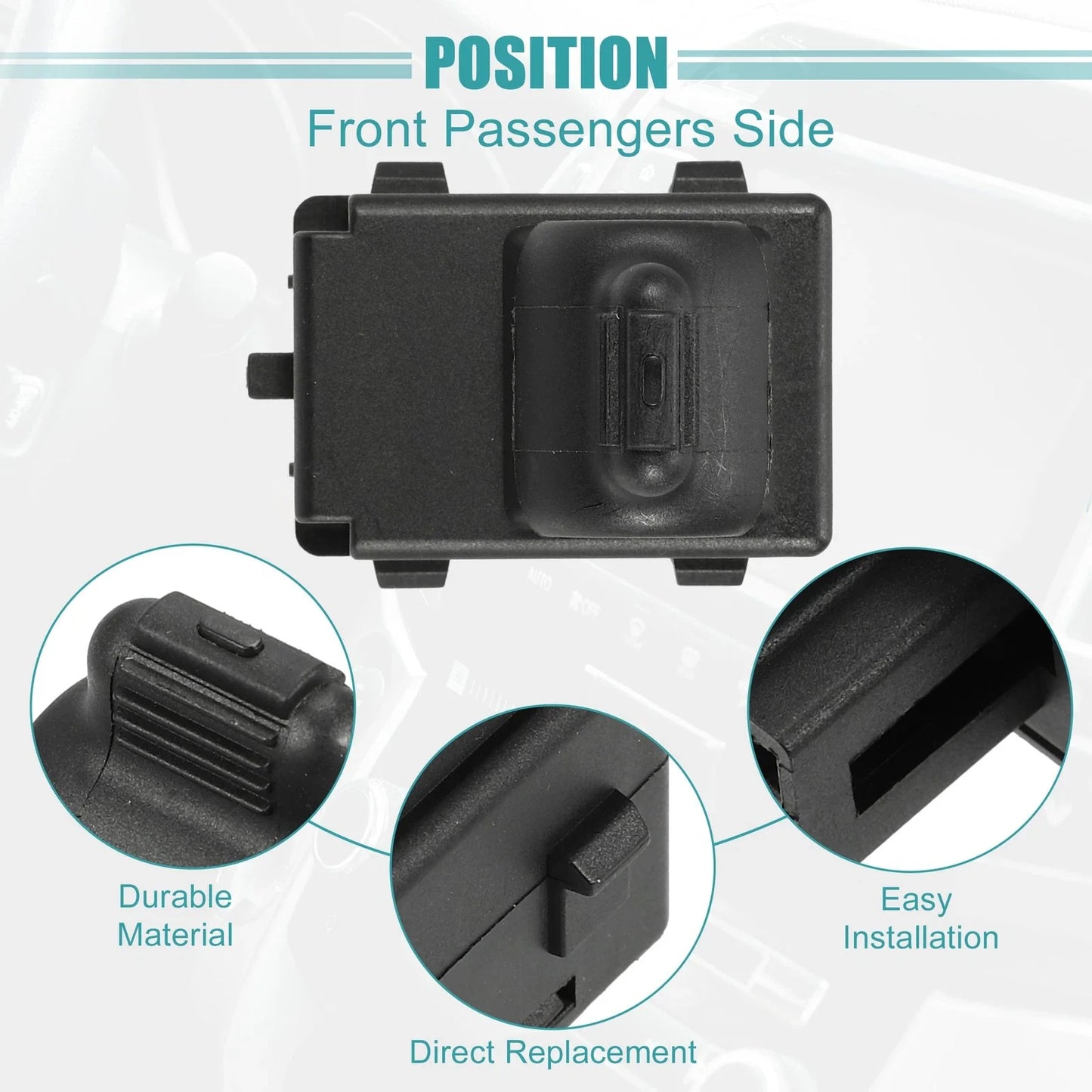 Front Passenger Side Master Power Window Switch for Dodge Dakota (2000-2004)