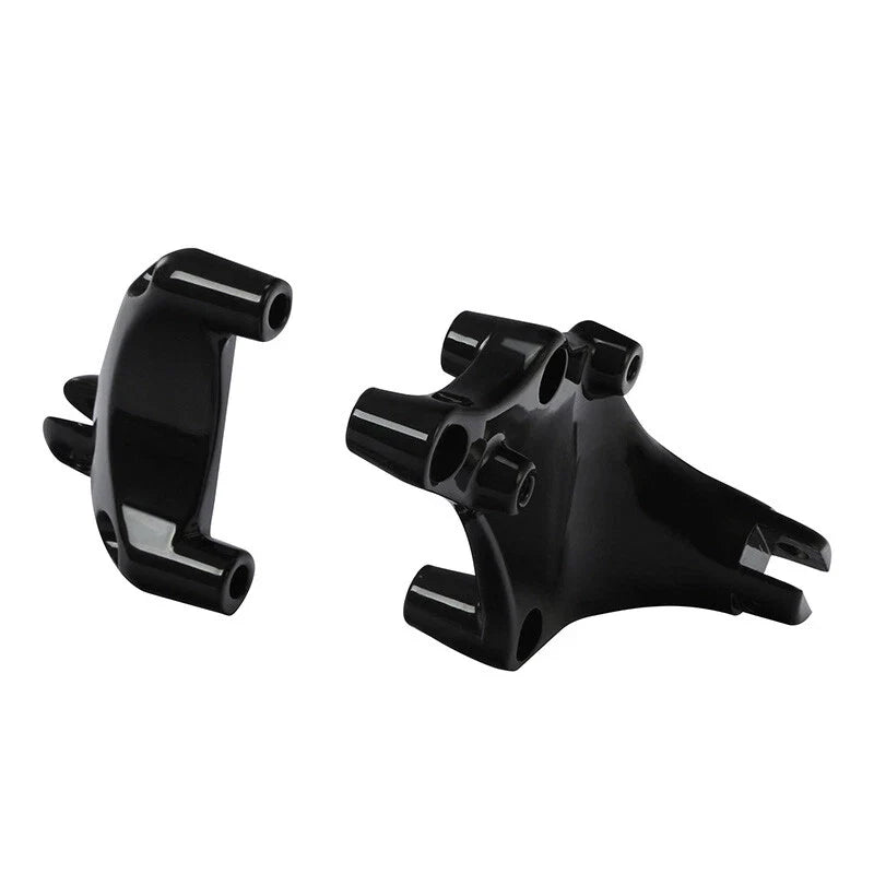 Black Passenger Footpeg Mounts for Harley Sportster 883 1200 (2014-2022)