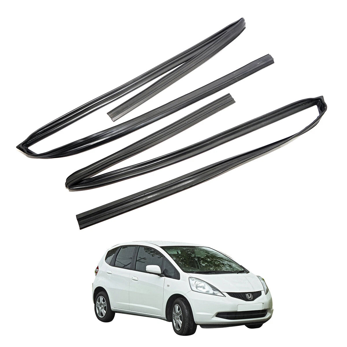Front Door Glass Run Channel for Honda Fit Jazz Hatchback 2009-2013
