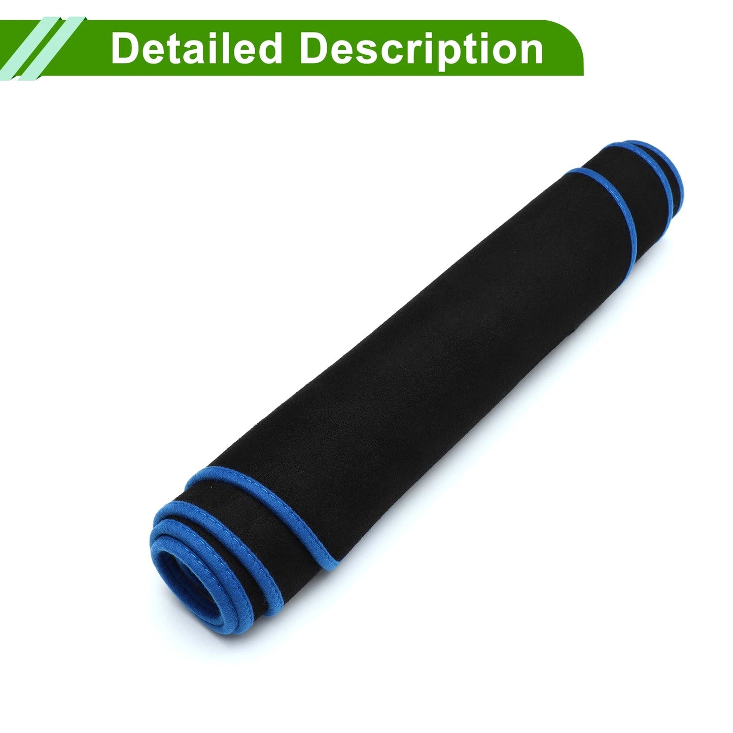 Dashboard Cover Mat for Volvo S60/V60/XC60 (2011–2018) Black Blue