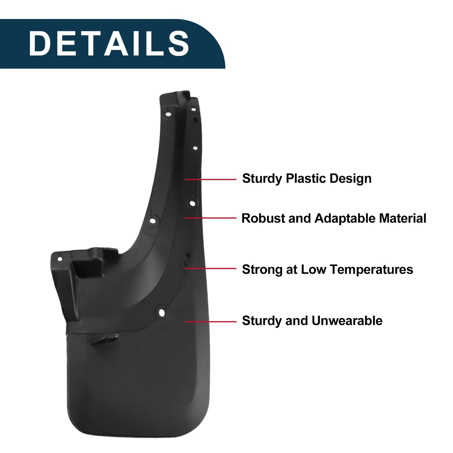 Set of 4 Mud Flaps Splash Guards for Toyota 4Runner (2003–2009)
