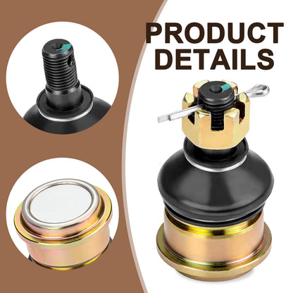 2X Front Upper Lower Ball Joints for Yamaha Kodiak 450 (2016–2024)