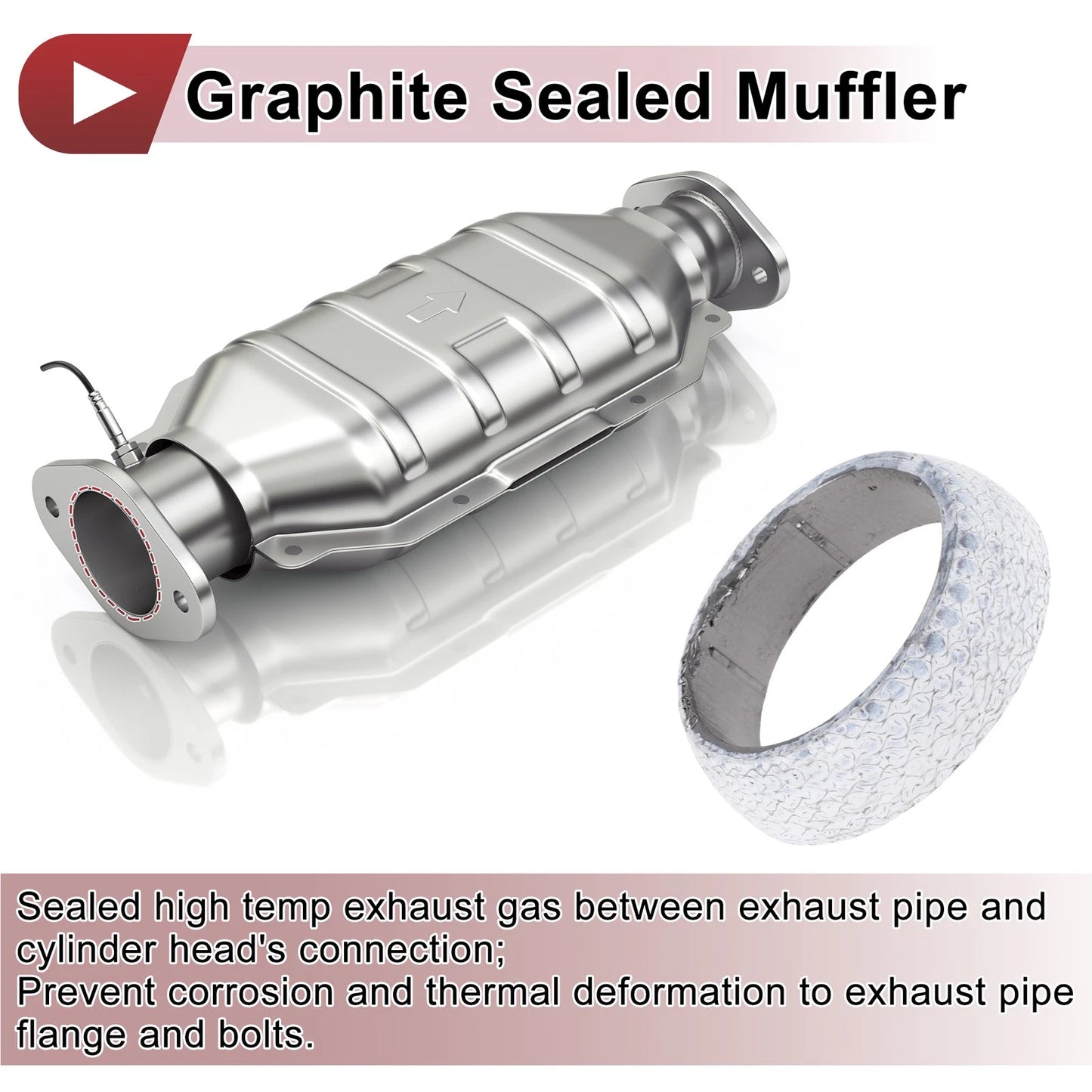 Exhaust Manifold Gasket   - 43mm, Graphite
