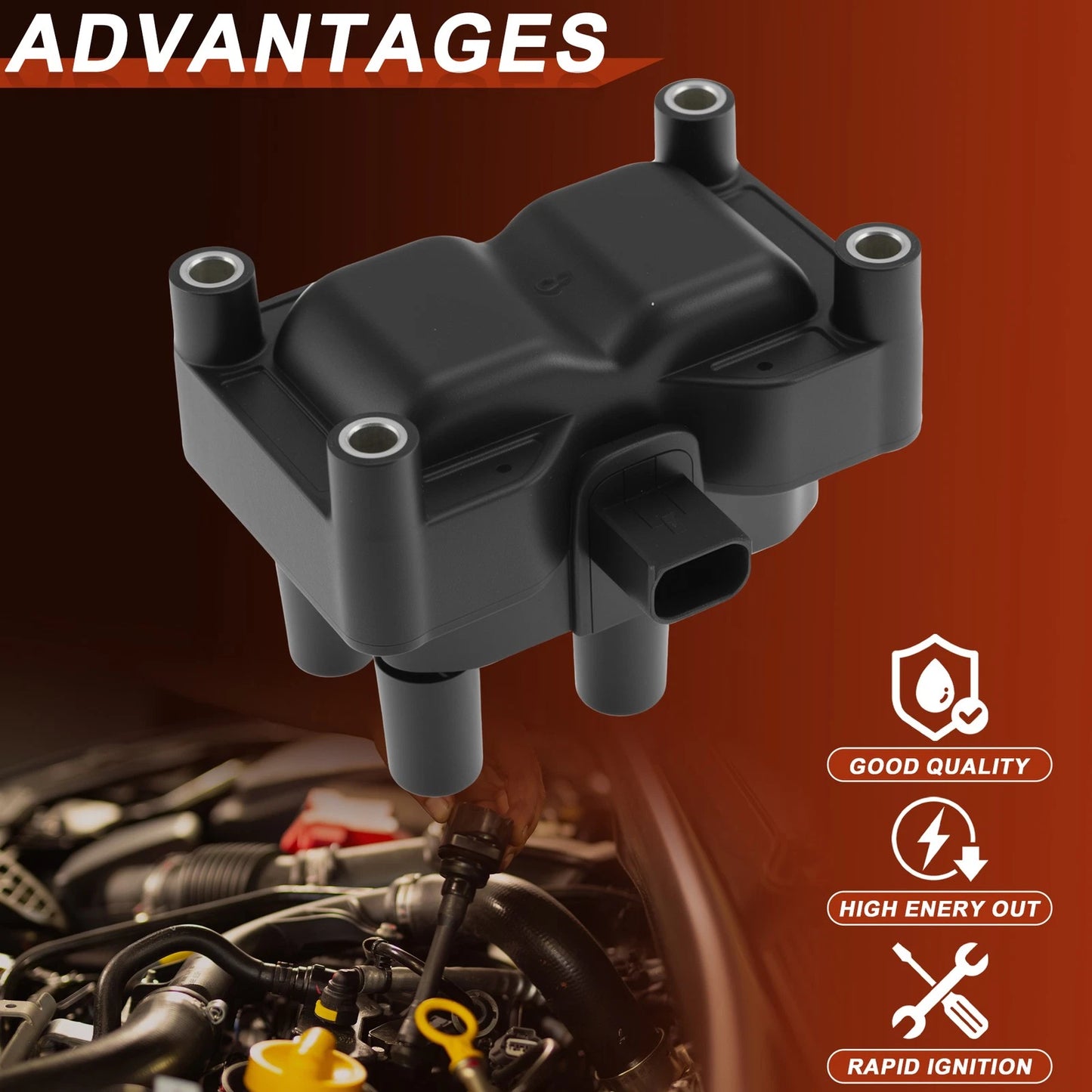 Ignition Coil Pack for Ford B-Max (2012–2017) 1459278/1458400