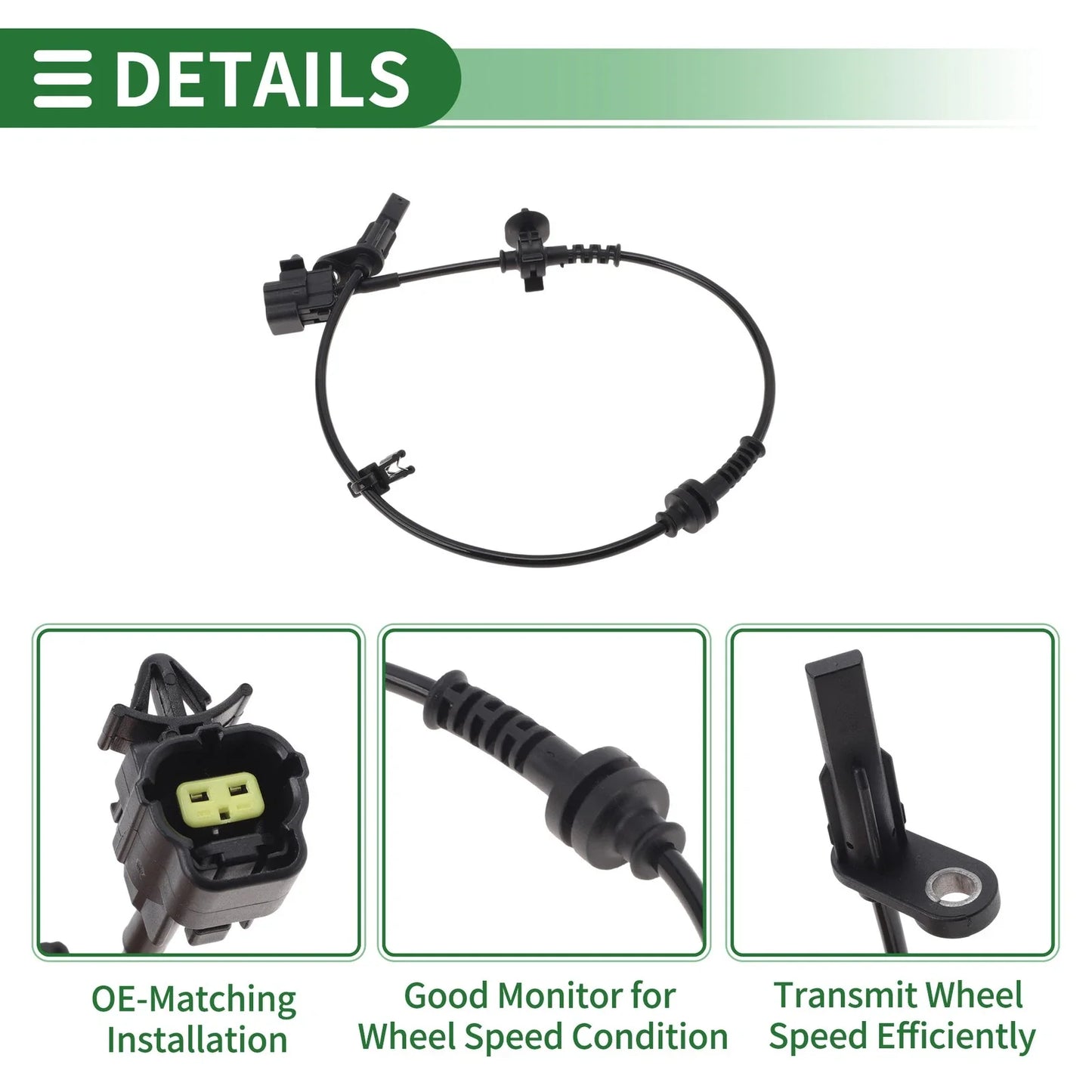 ABS Wheel Speed Sensor for Chevrolet Sail 3 (2015-2020) Rear Left