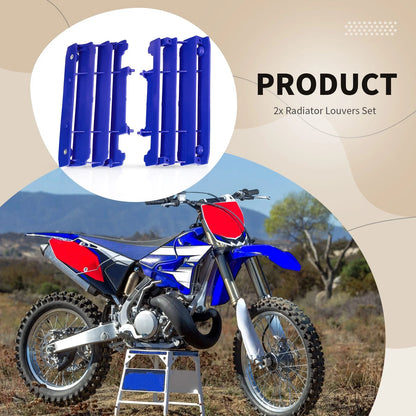 Pair Radiator Louvers Guards for Yamaha YZ125 YZ250 YZ125X YZ250X (2006-2022)