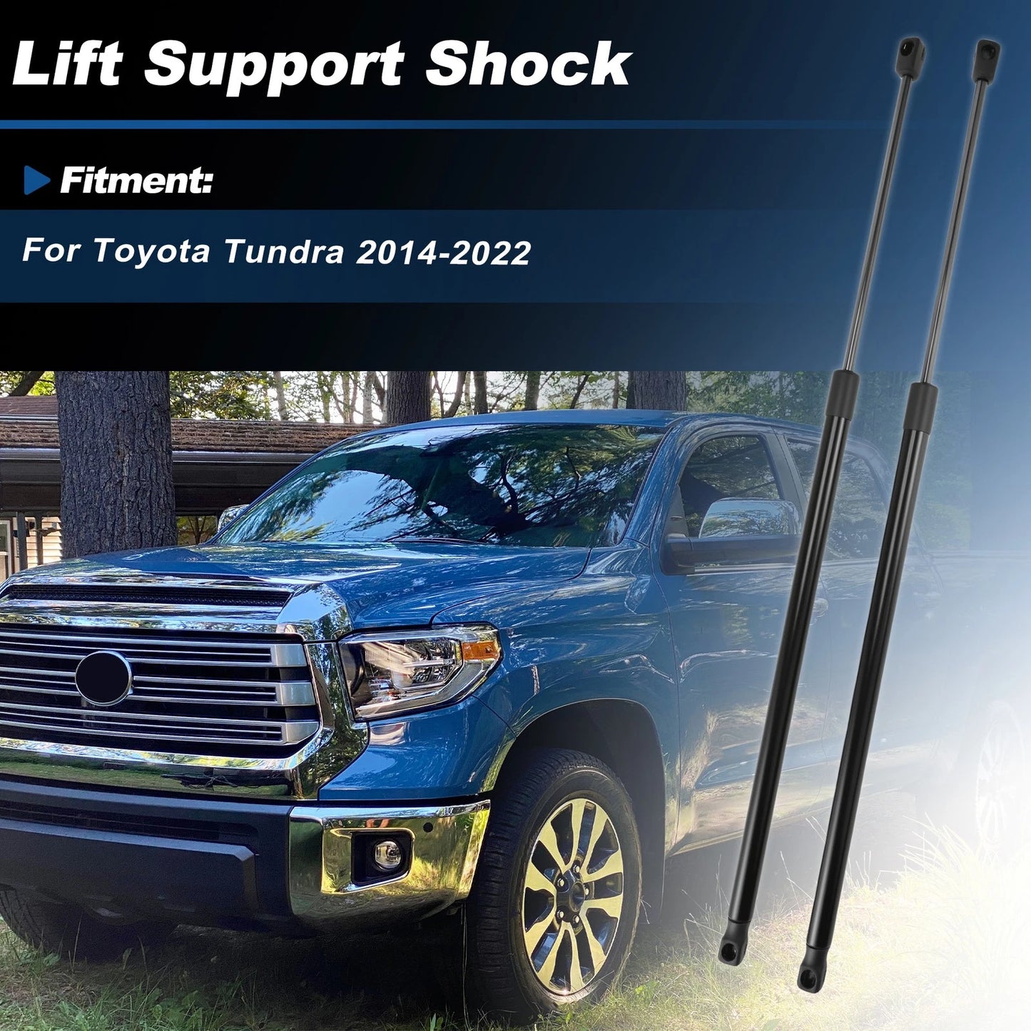 Set of 2 Front Hood Struts for Toyota Tundra (2014–2022) 53440-0C030
