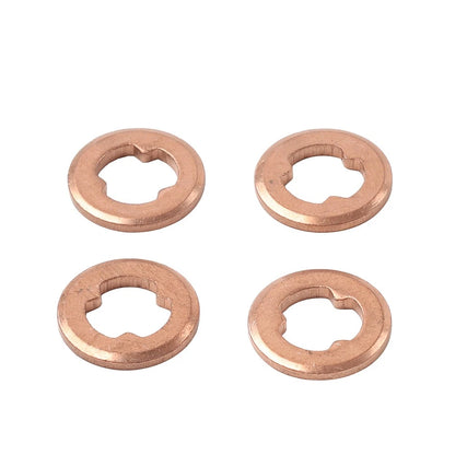 4Pcs Copper Diesel Injector Nozzle Seal Washers for Mazda BT-50, Ford PJ PK