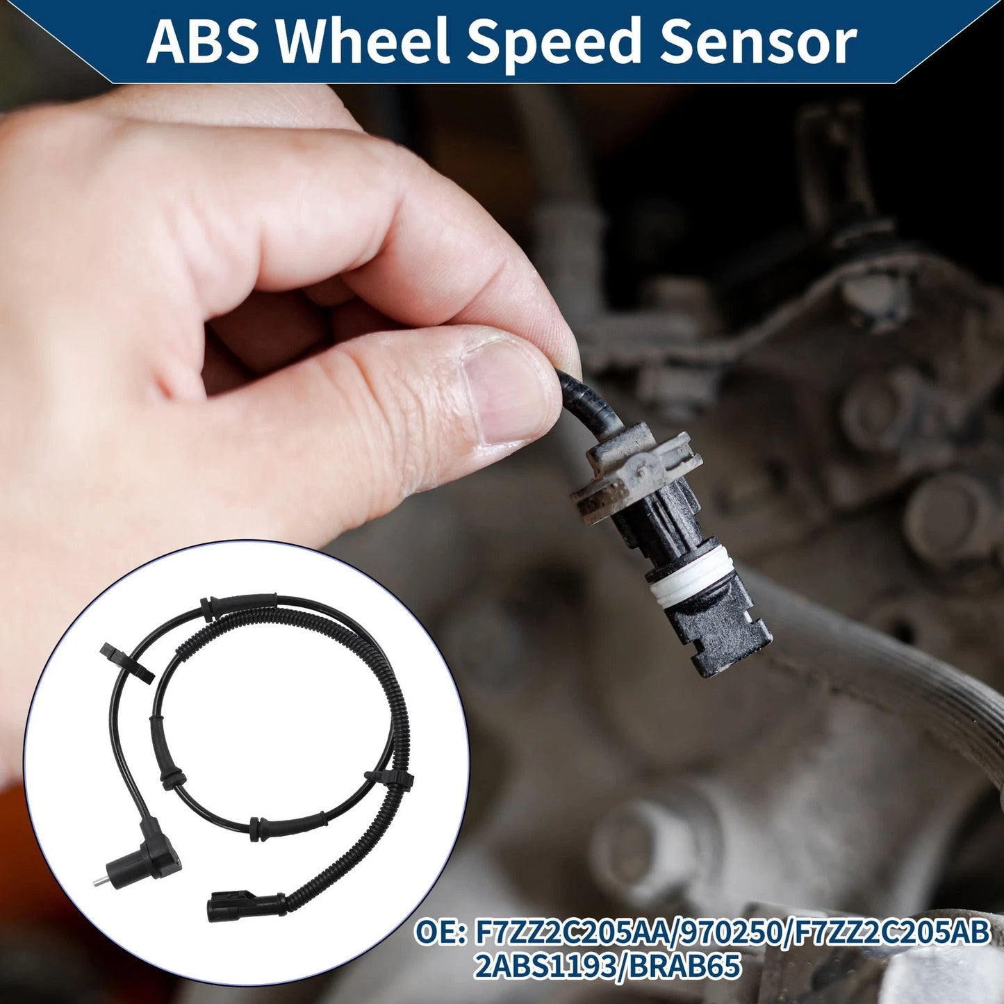 ABS Wheel Speed Sensor for Ford Mustang (F7ZZ2C205AA/970250)