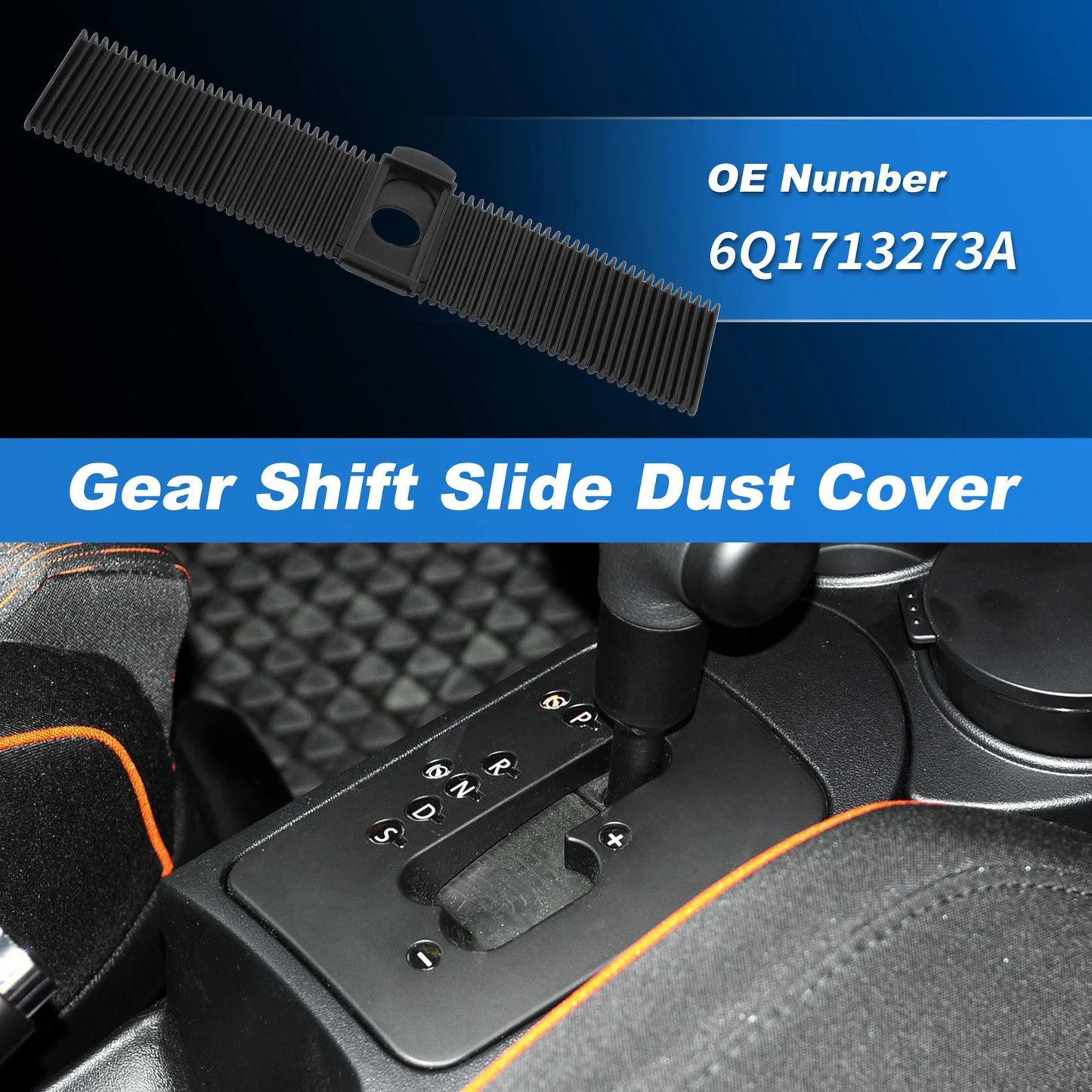 Automatic Gear Shift Slide Dust Cover for VW Beetle (2003–2010) No.6Q1713273A