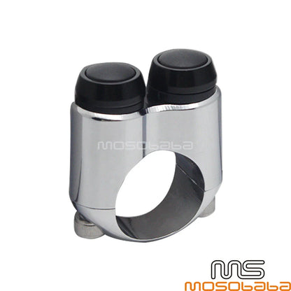 25MM Motorcycle Handlebar Dual Momentary Button Switch for Cafe Racer