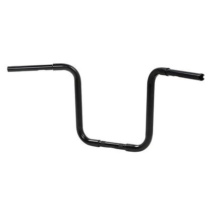 14" Black Rise 1-1/4" Hanger Handlebar for Harley FLST FXST Sportster XL 883