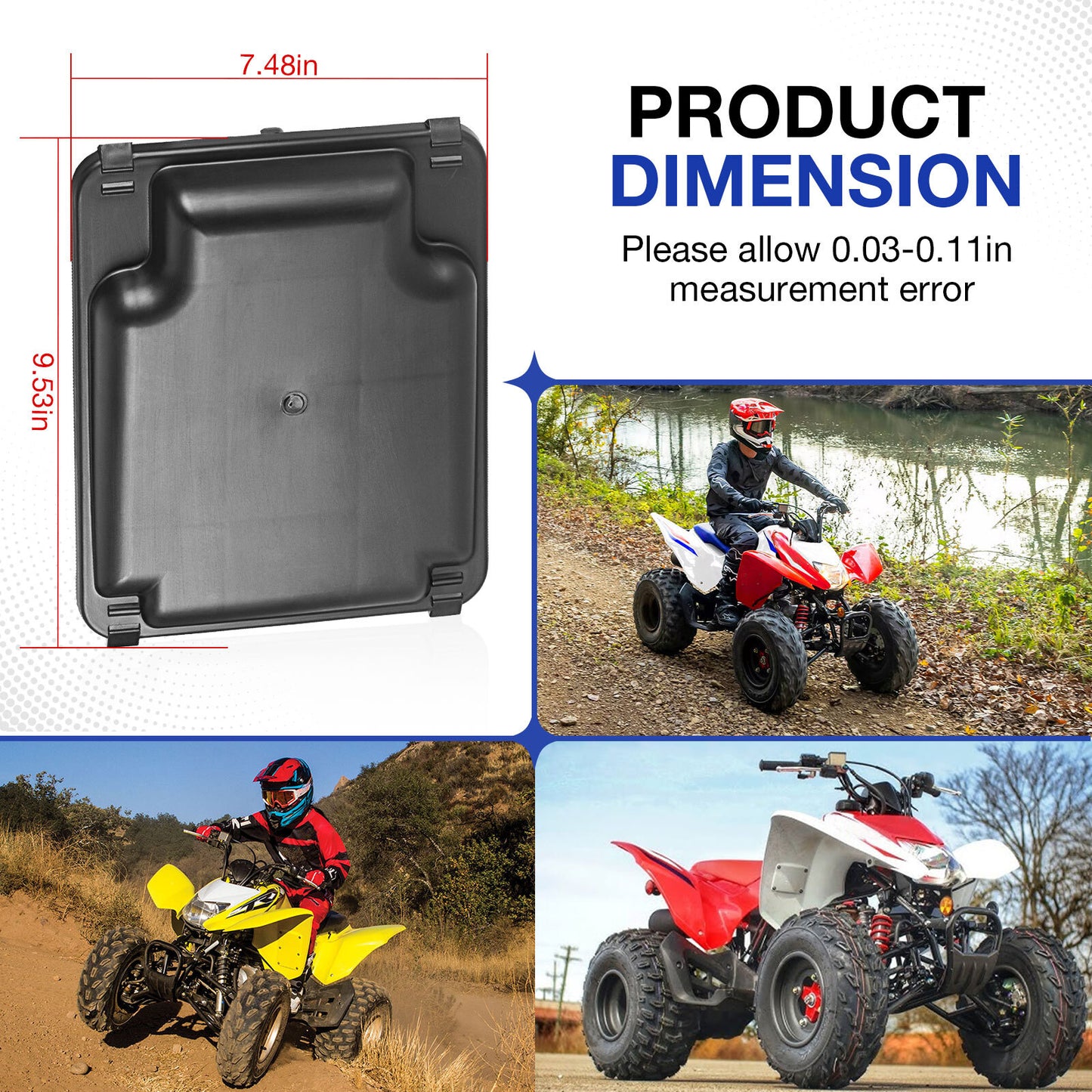 Air Box Lid Cover and Seal for Honda TRX300EX TRX300X (1993–2008)