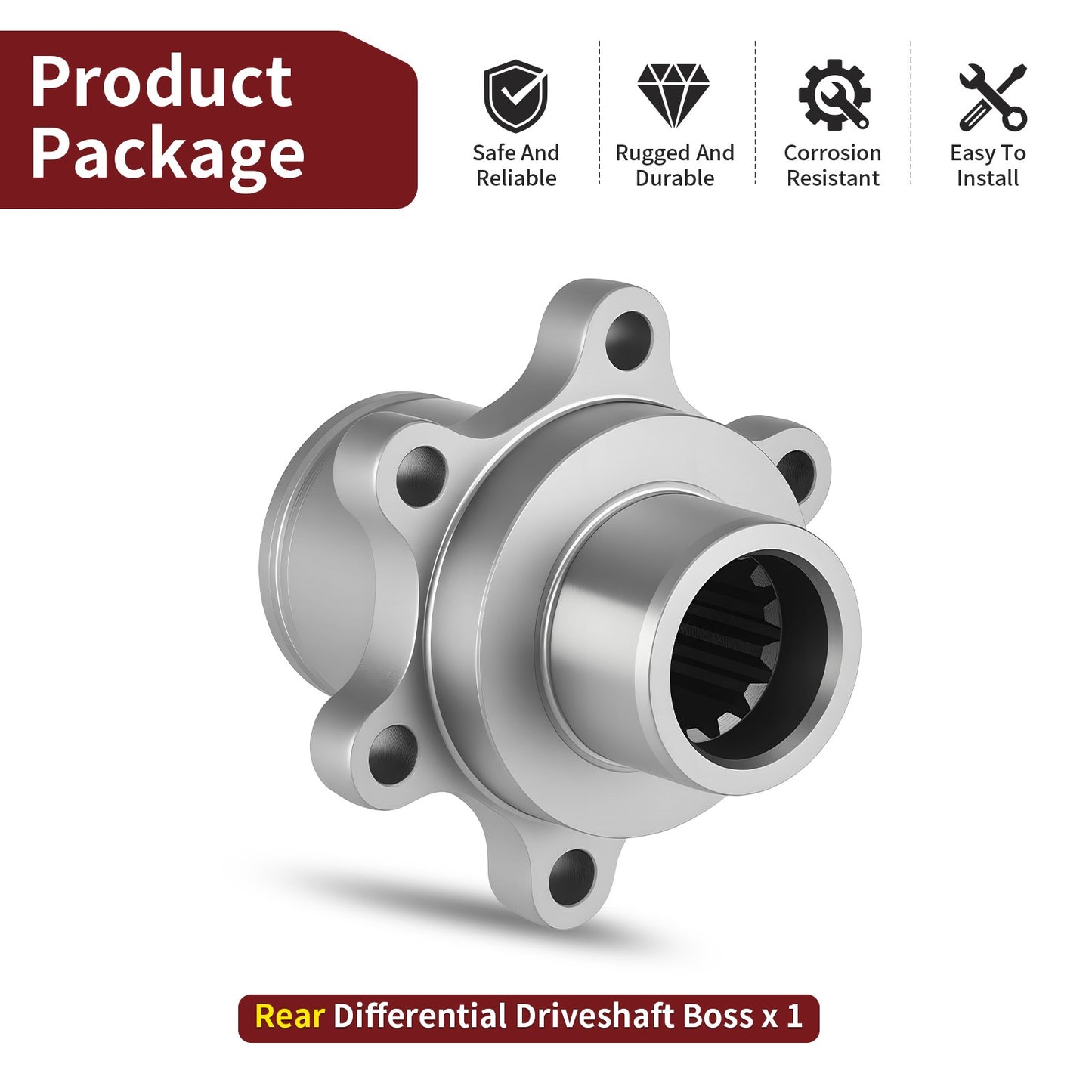 Rear Differential Driveshaft Boss for Yamaha Grizzly 660 (2002–2008)
