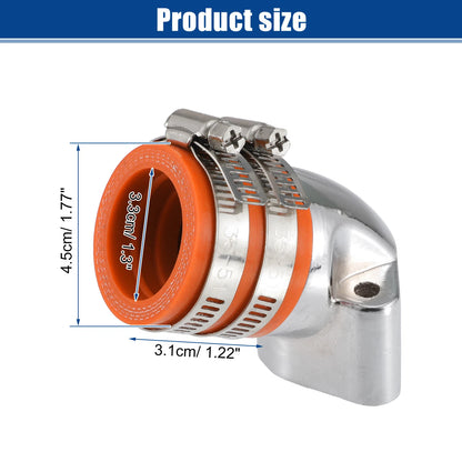 Set of 1.3" Intake ID Orange Carburetor Interface for GY6-125 150 (4T)