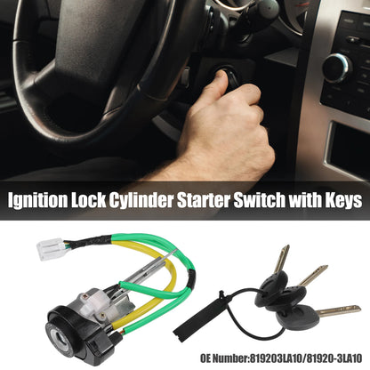 Ignition Lock Cylinder Switch w/ Keys No. 819203LA10 for Hyundai Azera (2006–2011)