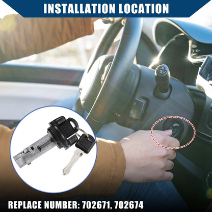 Ignition Switch Lock Cylinder & Front Door Lock w/ Key for Chevrolet GMC Yukon