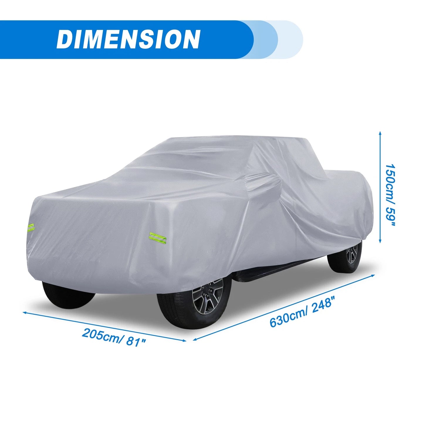 Waterproof Car Cover with Driver Door Zipper for Ford F150 Crew Cab