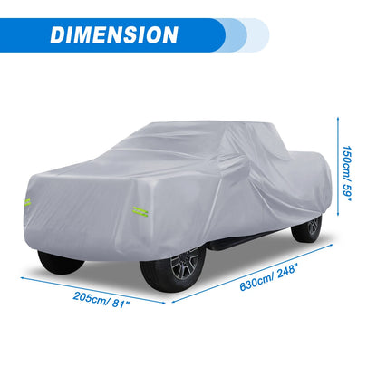 Waterproof Car Cover with Driver Door Zipper for Ford F150 Crew Cab