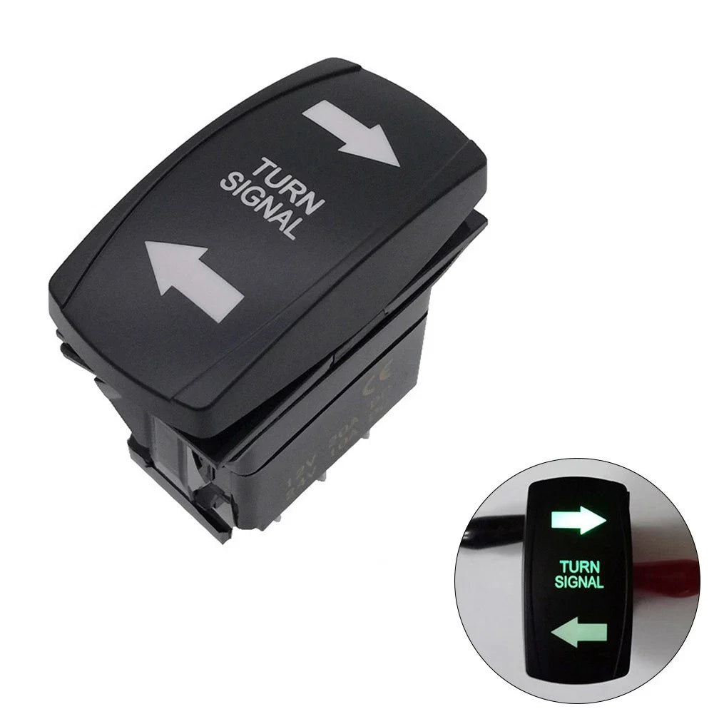 Part Turn Signal Switch 7Pin ABS Vehicle Accessories Black Boat for RV