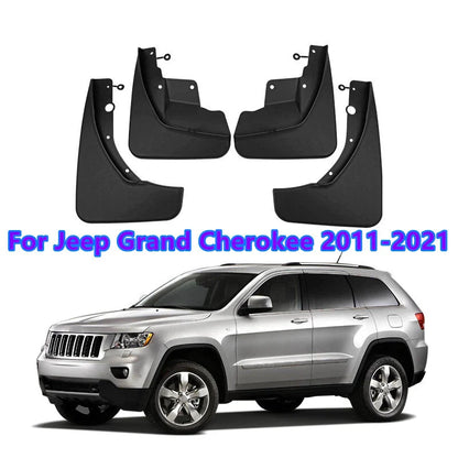 4x Front Rear Splash Fender Mud Flaps Guards for Jeep Grand Cherokee (2011–2021)
