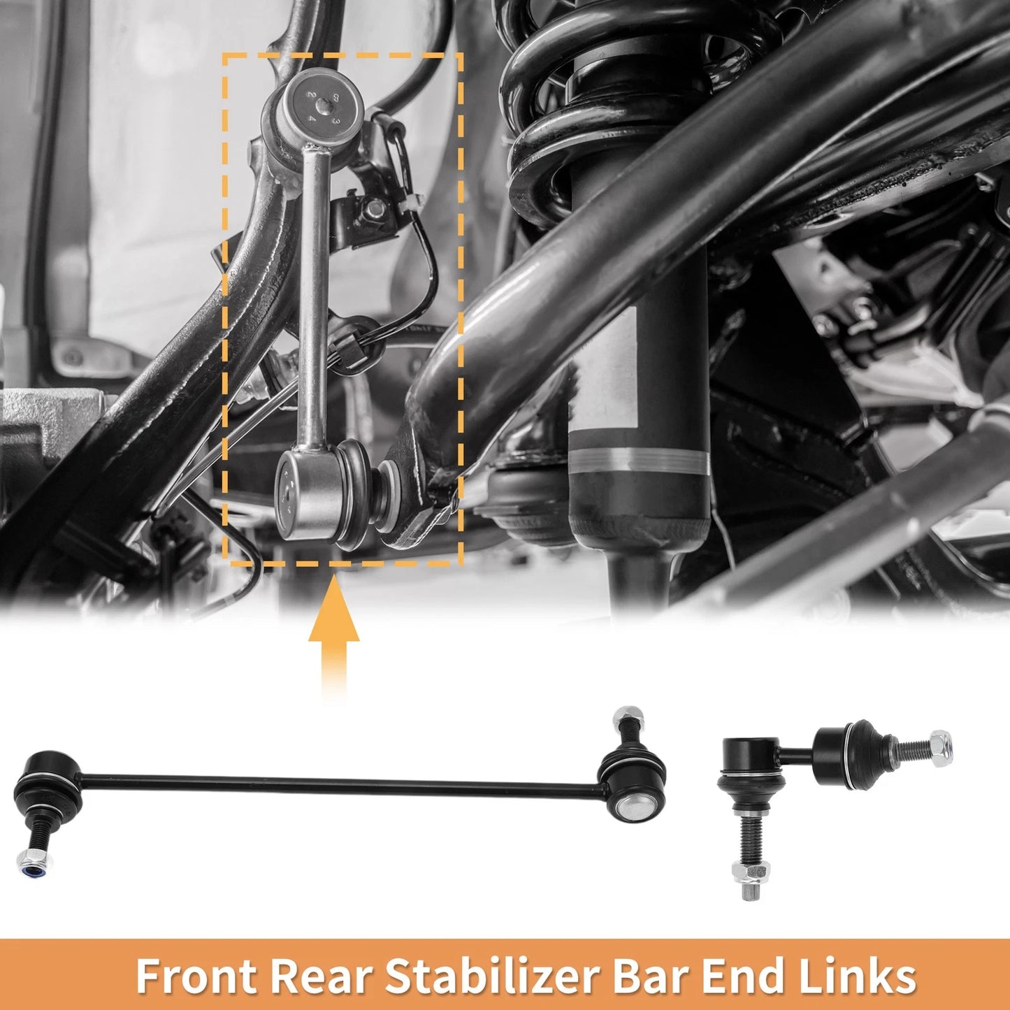 Set of 4 Front Rear Stabilizer Sway Bar Links for Ford Focus C-MAX