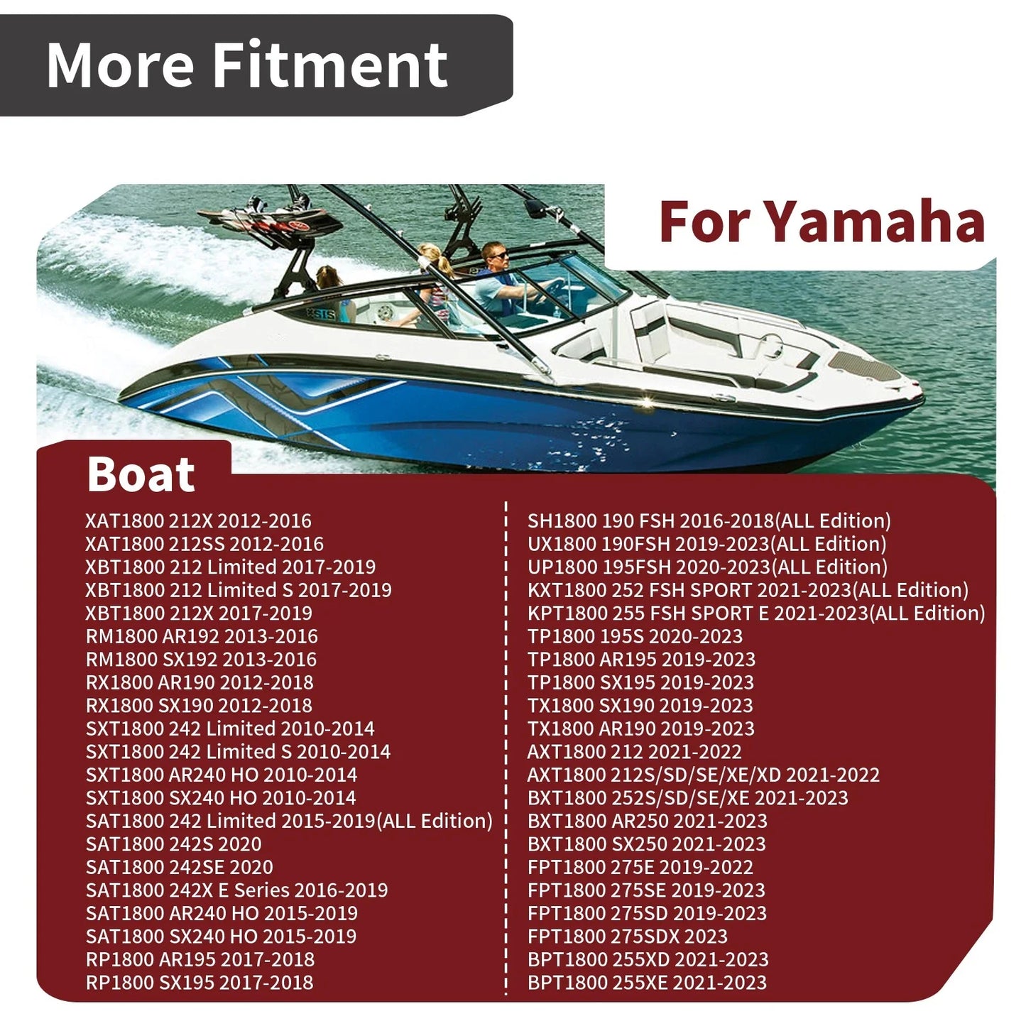 2 x Crankshaft Main Bearing for Yamaha WaveRunner 1800 FX