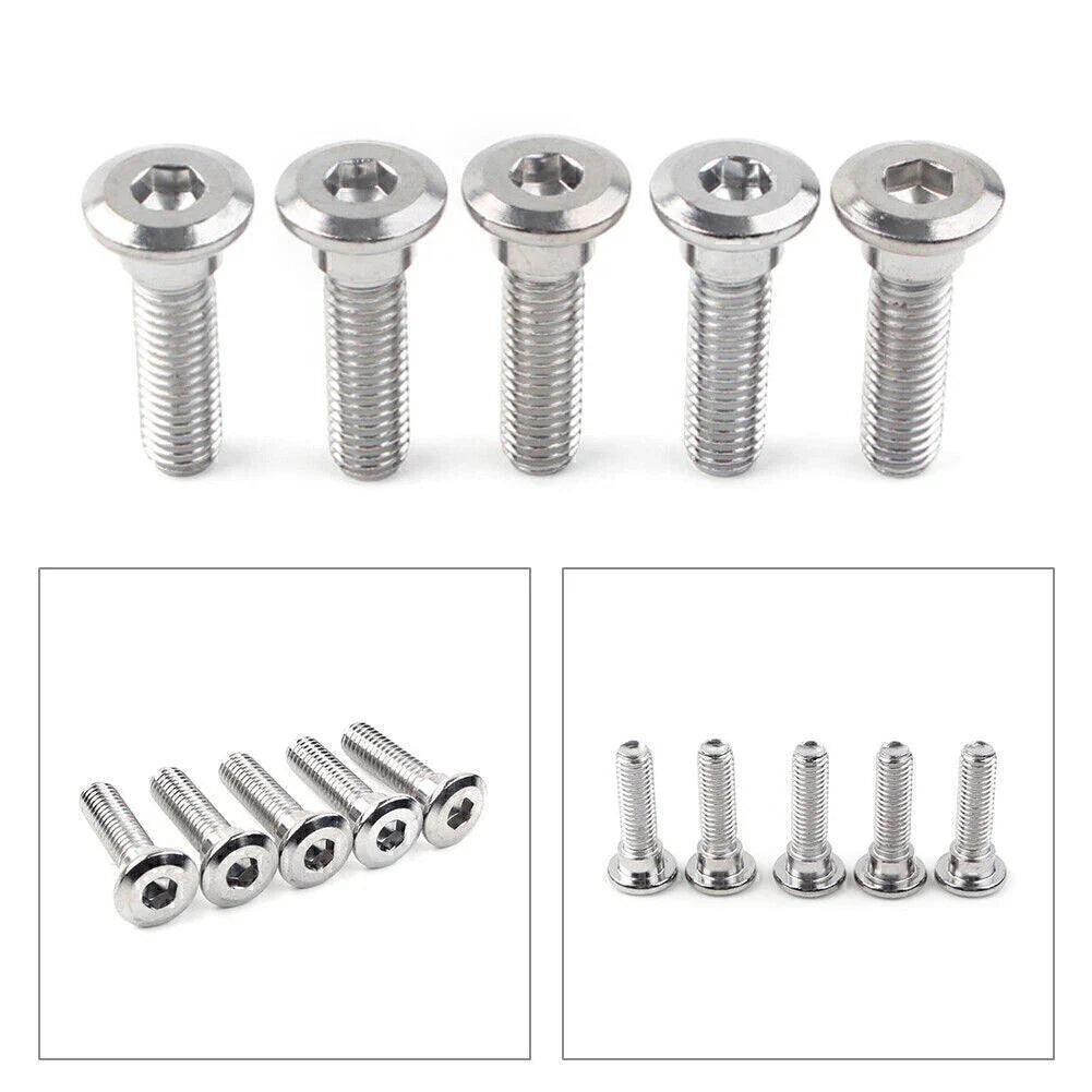 5 x M8x30mm Ti Hex Socket Bolts for Disc Brake Rotor Fasteners
