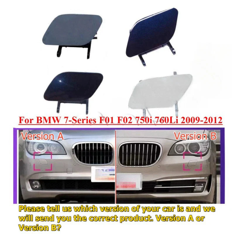 Bumper Headlight Washer Cover Cap for BMW 7-Series F01 F02 (2009–2012)