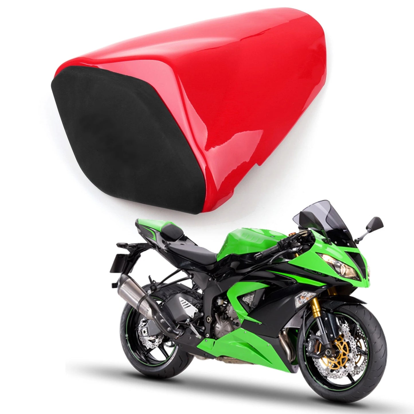Rear Seat Cover Cowl for Kawasaki ZX6R ZX 636 (2009–2018) Red