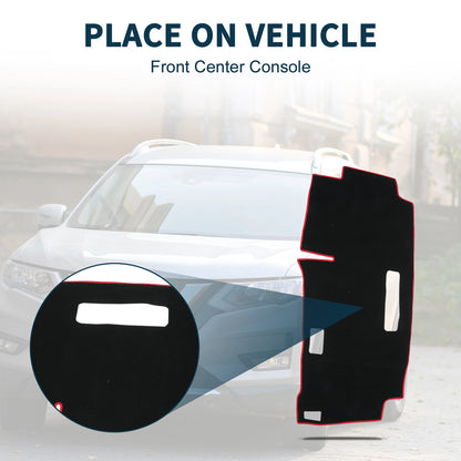 Dashboard Cover Mat for Nissan Serena C28 (2015–2024) Black Red Set of 1