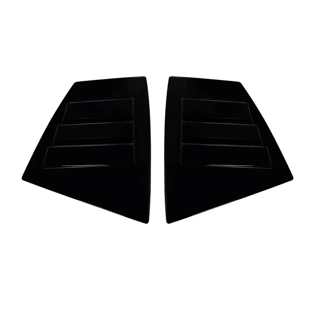 Gloss Black Side Rear Window Louver Cover for Subaru WRX STI VA (2014–2021)