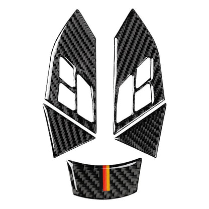 Carbon Fiber Look Steering Wheel Cover Trim for BMW 5 Series E60 E61 (2003–2010)