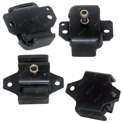 2 Engine + 2 Gearbox Mount Set for Patrol GQ Y60 1988-3/1991 6cy 4.2L TB42S TD42