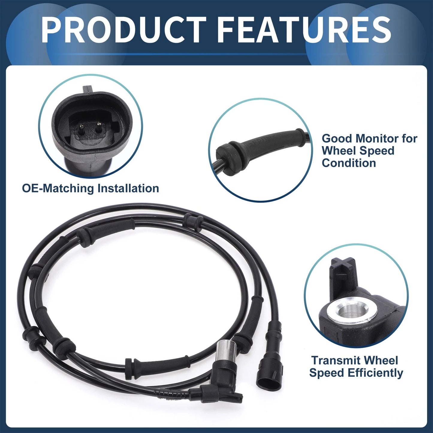 ABS Wheel Speed Sensor No. 56005216 for Jeep Grand Cherokee ZJ (1993–1998)