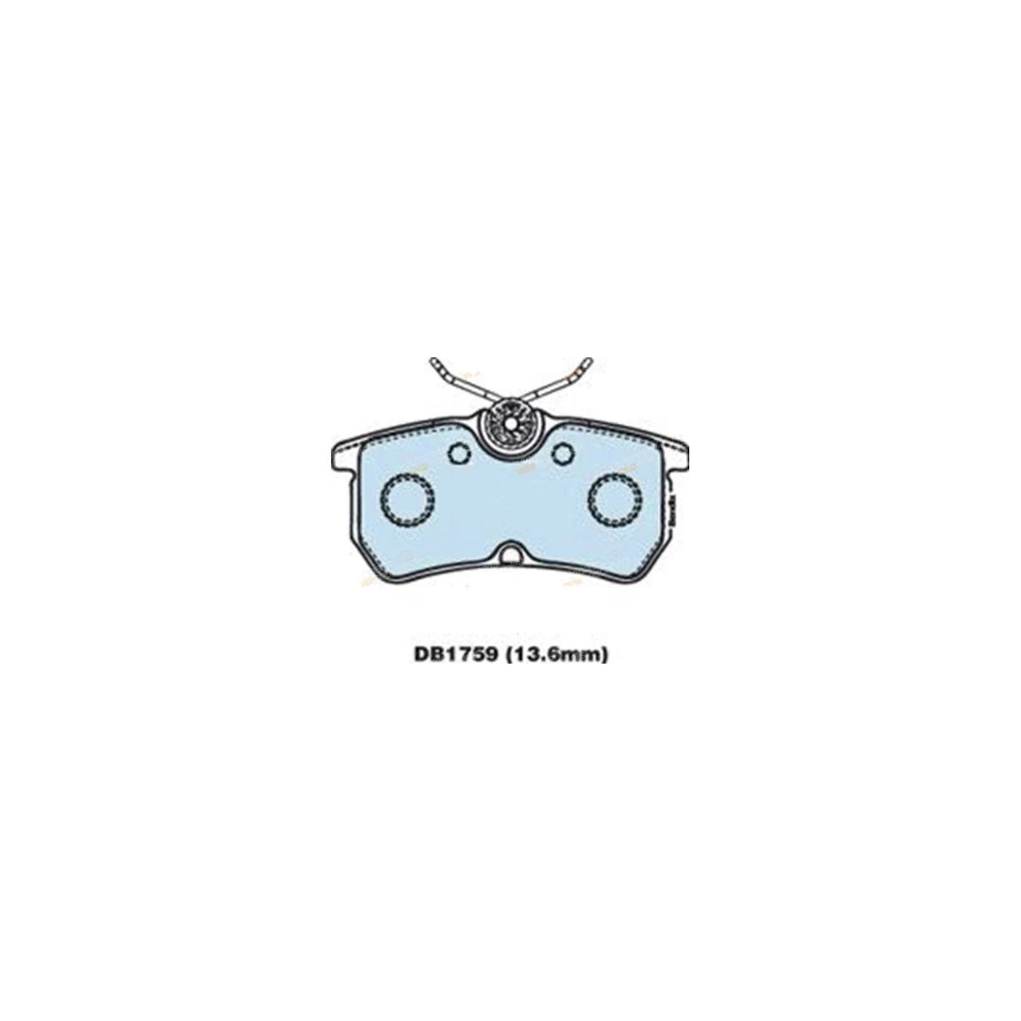Set of 4 Rear Disc Brake Pads for Ford Focus (2002–2005)
