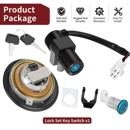 Ignition Switch and Key Lock Set for Honda Grom 125 (2014–2015)