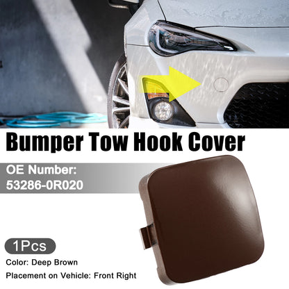 Tow Hook Cover for Toyota RAV4 (2013–2018) - Deep Brown