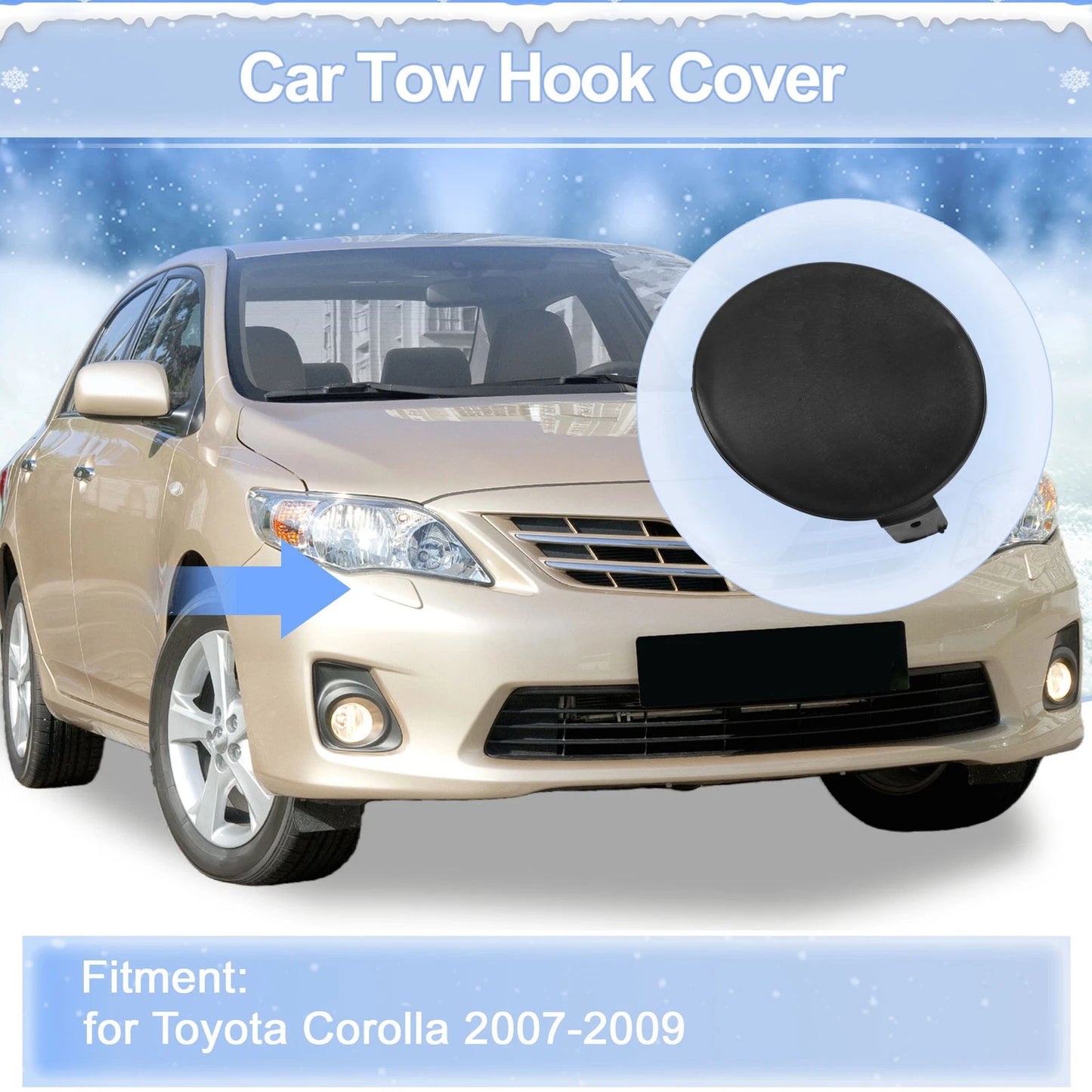 Tow Hook Cover Cap for Toyota Highlander (2008–2010) No. 521270E030