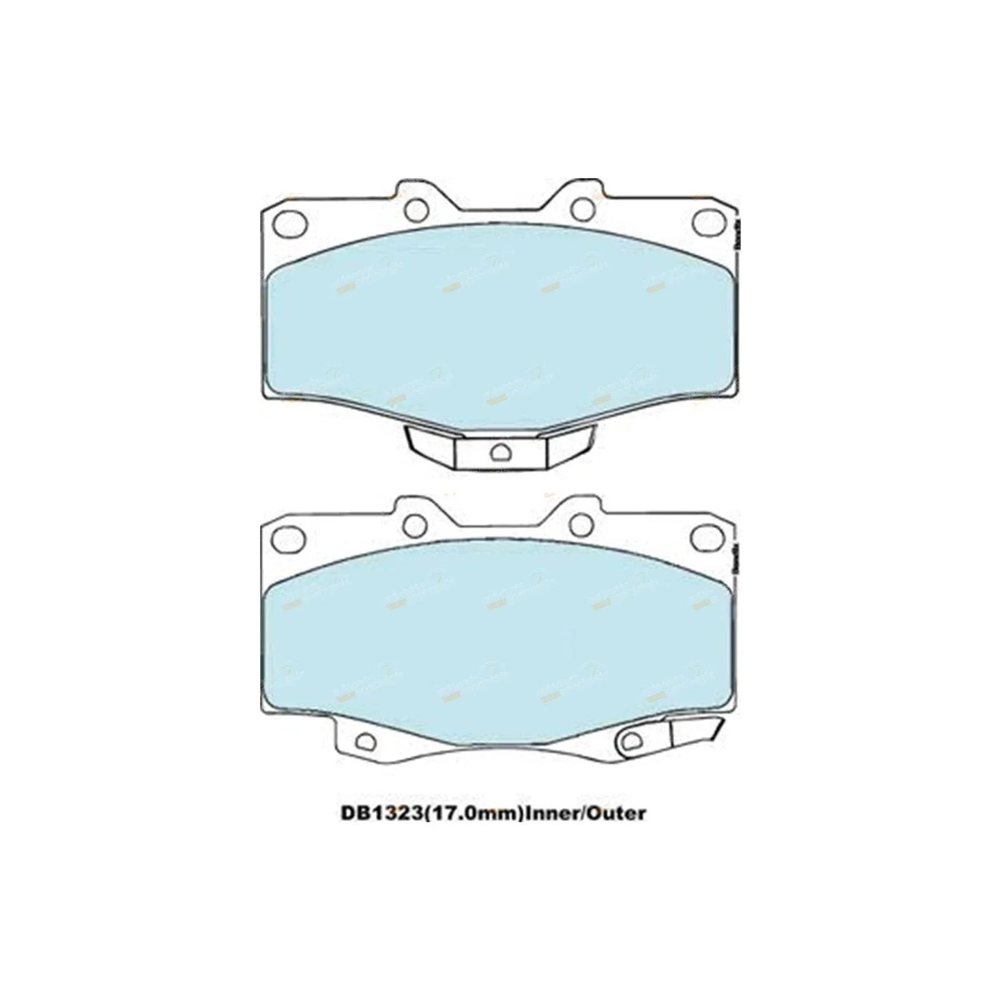 Front Slotted Disc Brake Rotors + Pads for Toyota Prado (1996-2002)