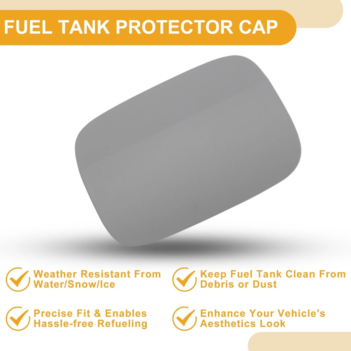 Fuel Tank Door Cap for Audi A4 (2009–2016) Clip Type No. 8K0809999D ABS