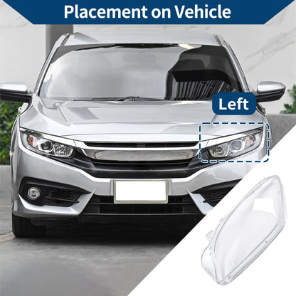 1 Pc Headlight Lens Cover for Mercedes-Benz ML350 (2012–2015) No.A1668207360