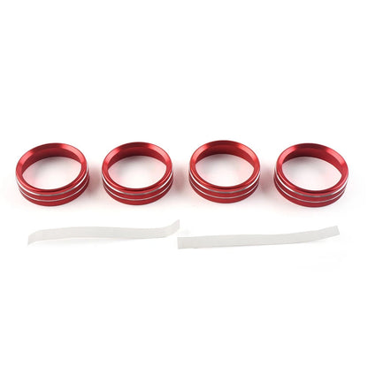 Air Conditioner Switch Knob Trim for Ford F150 XLT (2015–2020) Red