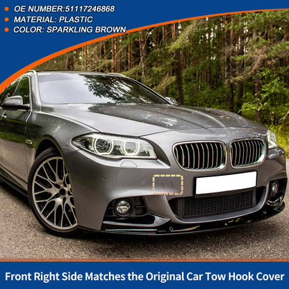 Tow Hook Cover for BMW (2011–2017) No. 51117246868 - Sparkling Brown