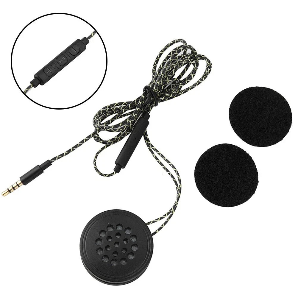 Helmet Headset for Motorcycle Headphone Speakers Plug and Play TPE 35g