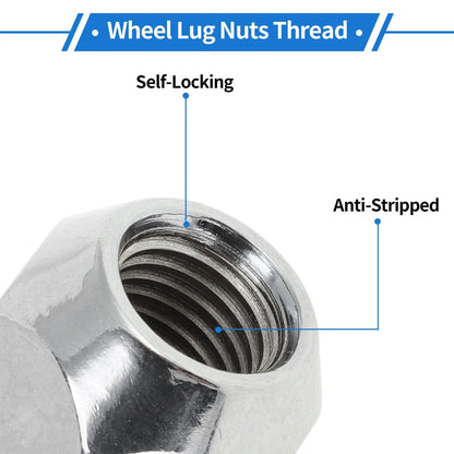 4 x M12x1.5 Wheel Lug Nuts for Hyundai Accent (2007-2009)