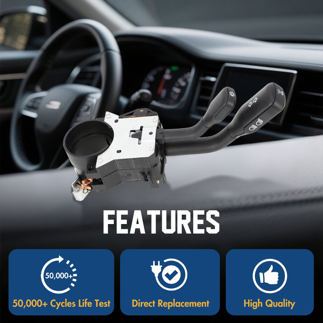 Steering Column Light Switch for Audi A4 B5 / A6 4B C5 (1995–1999)