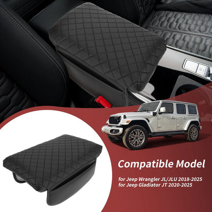 Waterproof Center Console Cover for Jeep Wrangler JL/JLU Gladiator JT (2020–2025)